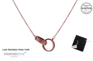 Colgantes Love con Swarovski Crystals